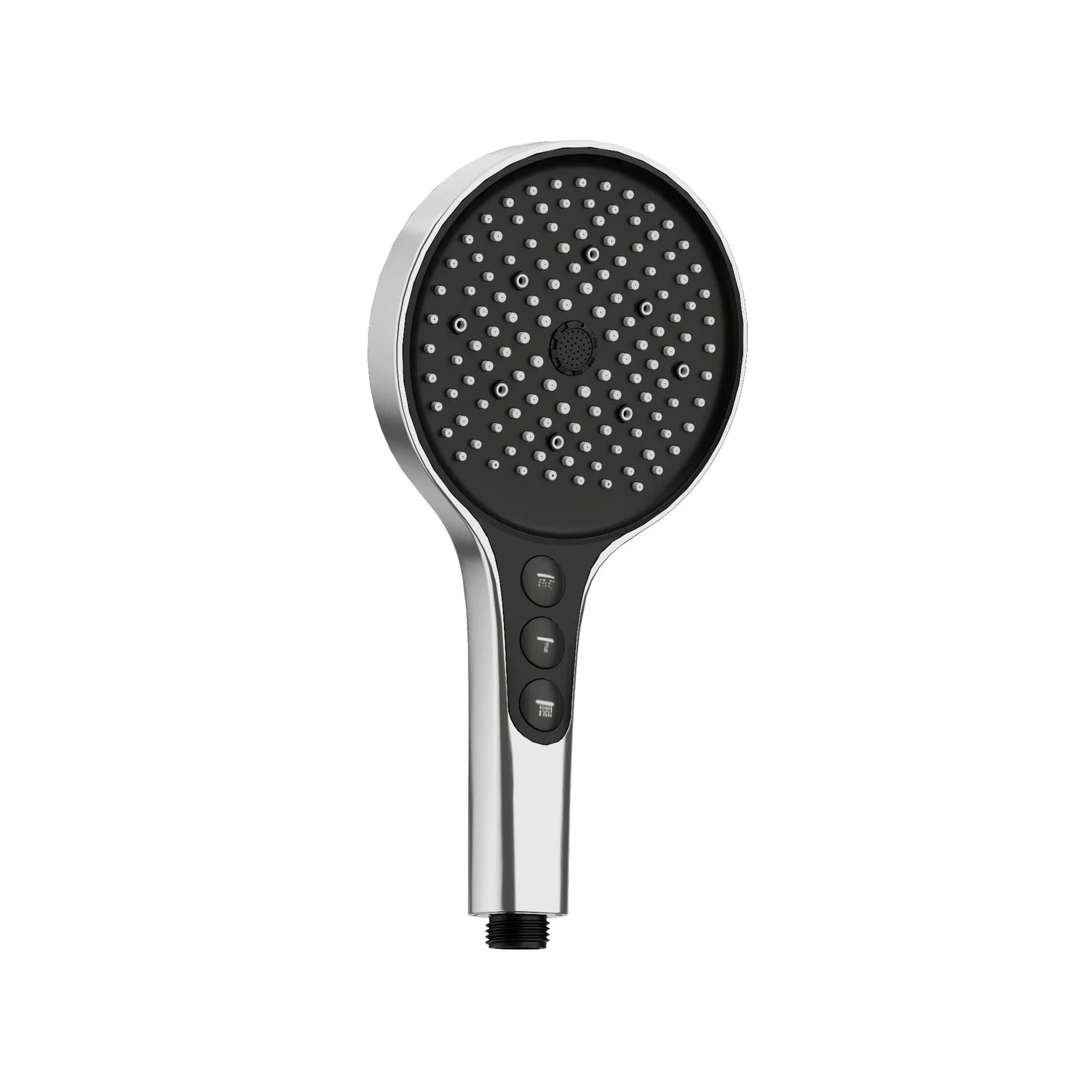 Chrome AMOZA 5-Function Hand Shower Head WELS S18938 on a white background
