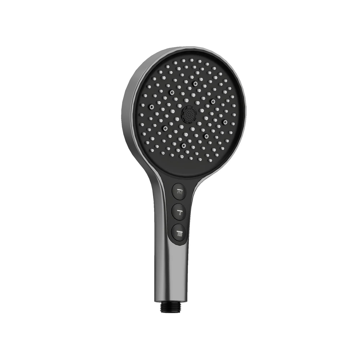 Gun Metal AMOZA 5-Function Hand Shower Head on a white background