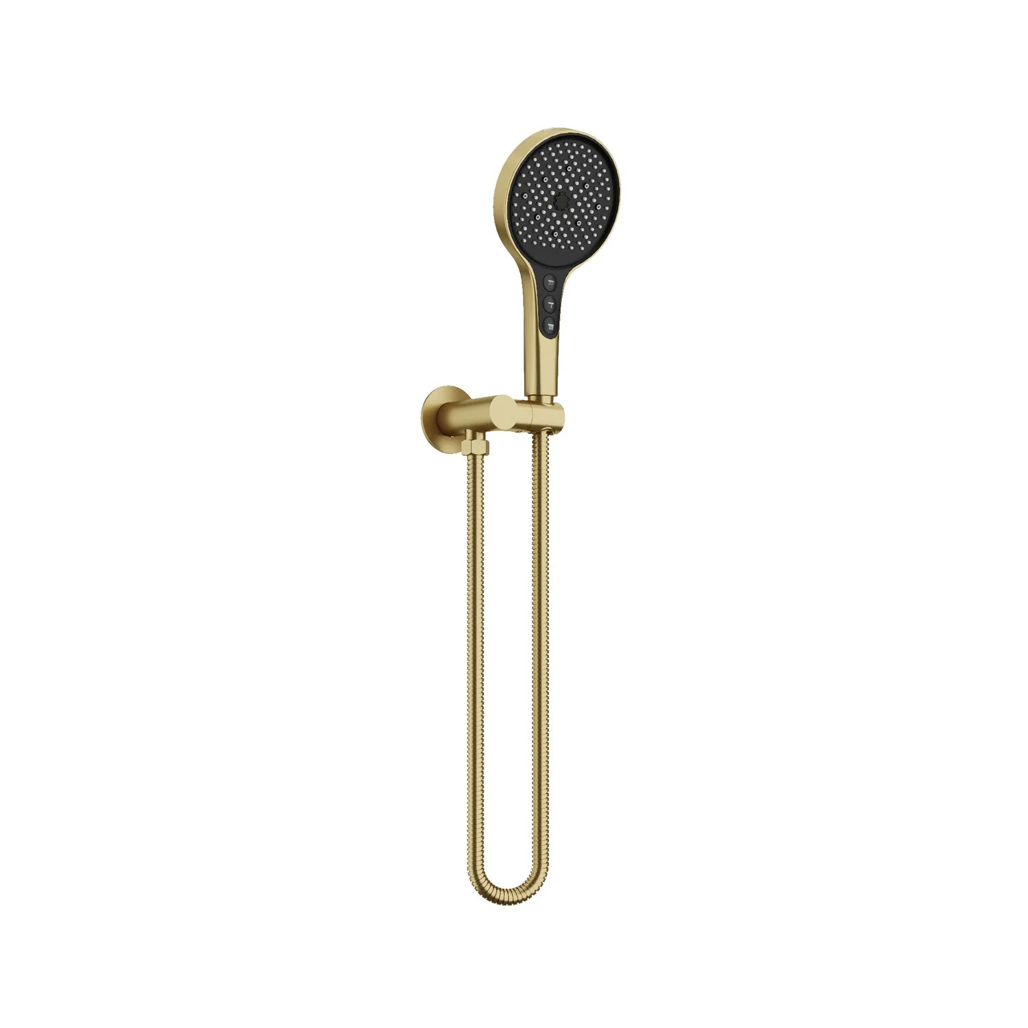 AMOZA 5-Function Round Hand Shower & Wall Kit | Top-Side Cleaner  |Chrome, Brushed Stainless Steel, Gun Metal, Matt Black, Brushed Gold,Brushed Copper