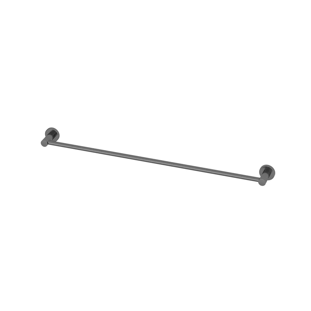 Amoza 800mm Single Towel Rail in Gunmetal finish - SKU AC202GM - Minimalist cuttable wall towel holder