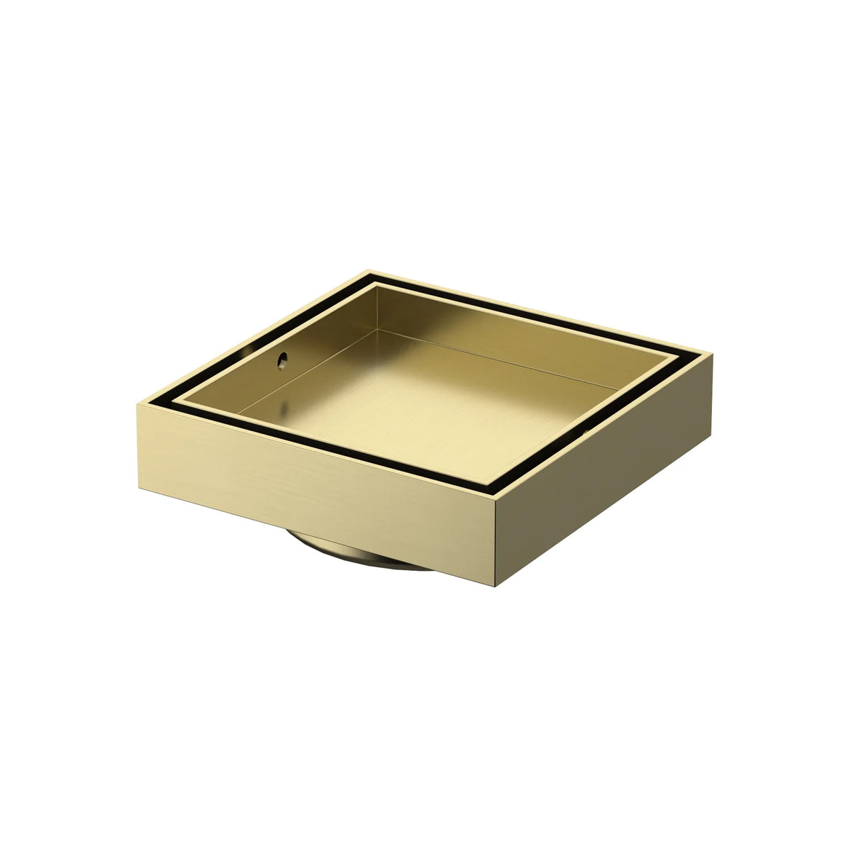 Amoza DN100 316 Stainless Steel Tile Insert Grate in Brushed Gold - SKU W636BG