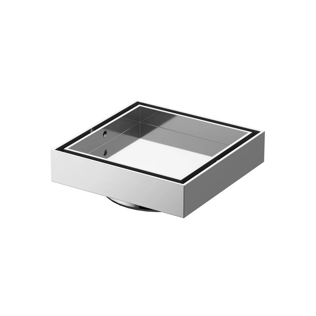 Amoza DN100 316 Stainless Steel Tile Insert Grate in Chrome - SKU W636CP