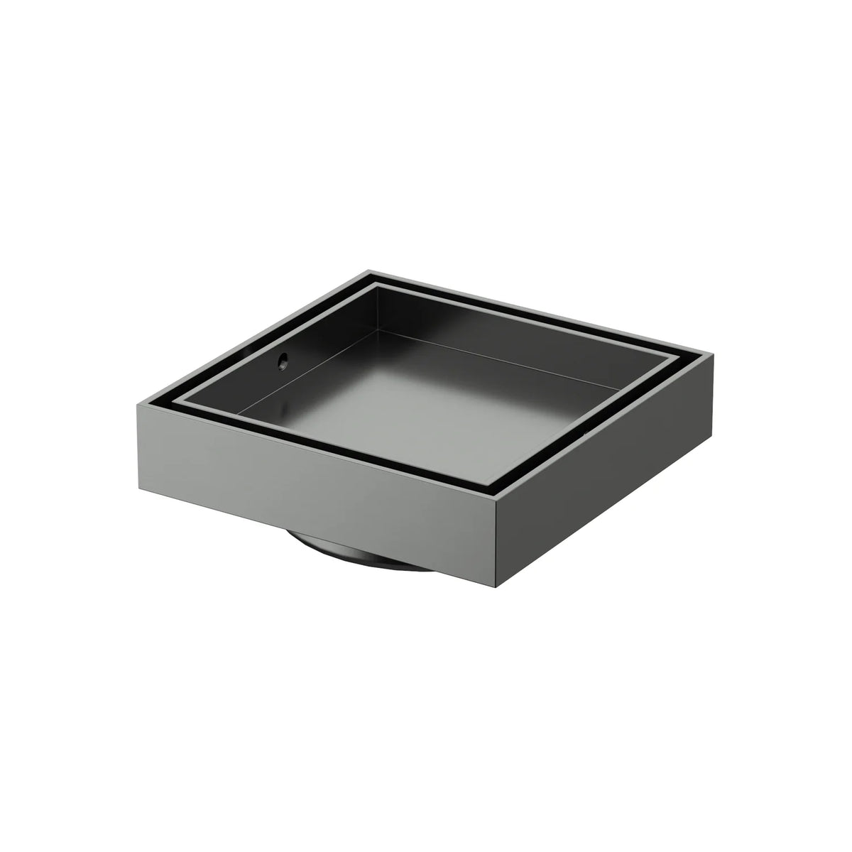 Amoza DN100 316 Stainless Steel Tile Insert Grate in Gunmetal - SKU W636GM