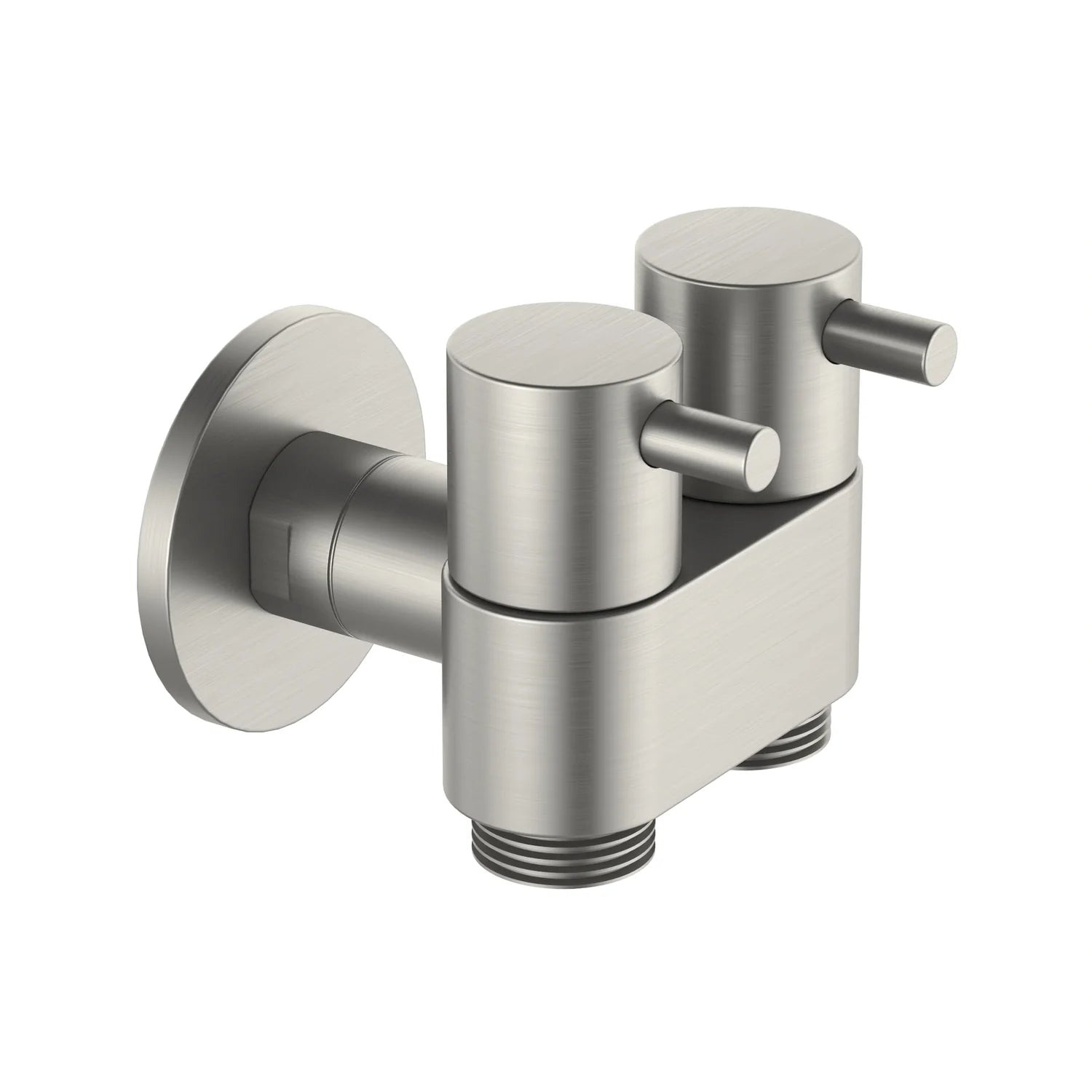 Amoza DN15 Dual Cistern Tap in Brushed Stainless Steel finish