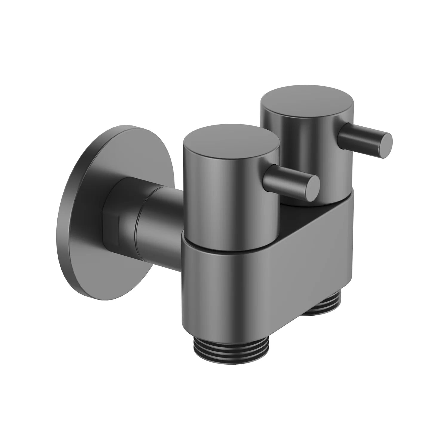 Amoza DN15 Dual Cistern Tap in Gunmetal finish