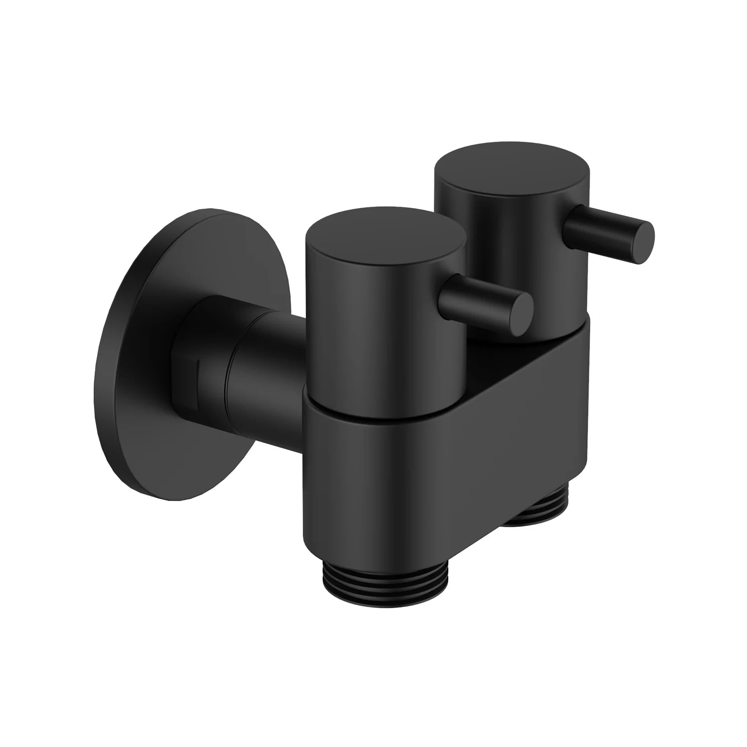 Amoza DN15 Dual Cistern Tap in Matte Black finish