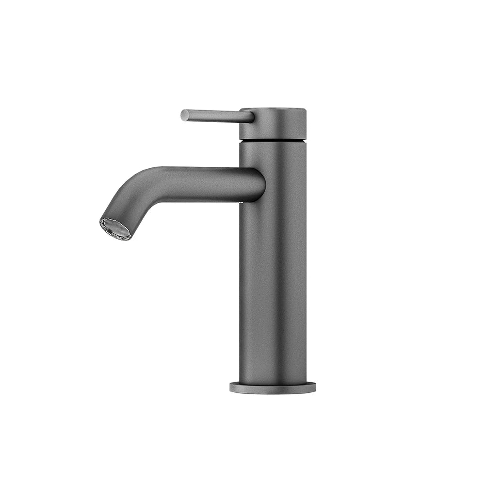 Amoza MX8675GM Gun Metal 304 SS Standard Curved Basin Mixer. Durable, affordable, and 15-year warranty.