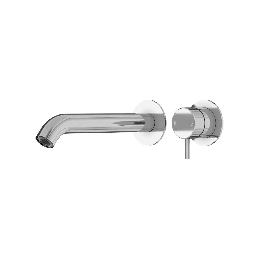 Modern chrome wall mixer tapware, round handle design, Secasa Home bathroom renovation product