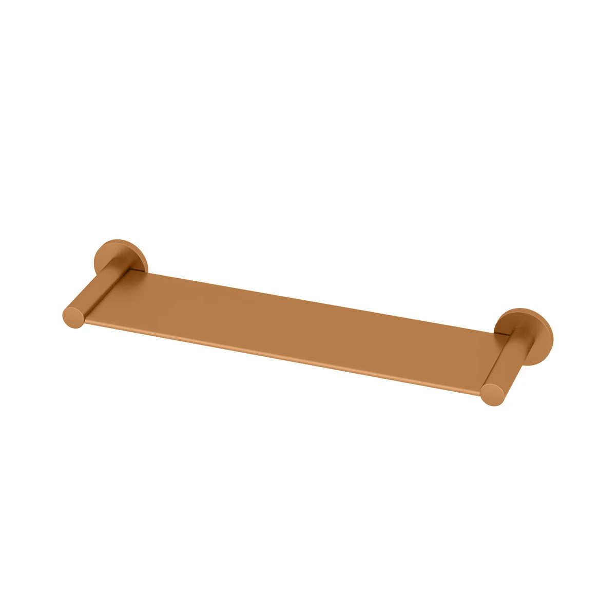 Amoza Shower Shelf in Brushed Copper finish - SKU AM-AC203BC - Elegant metallic bathroom shelf