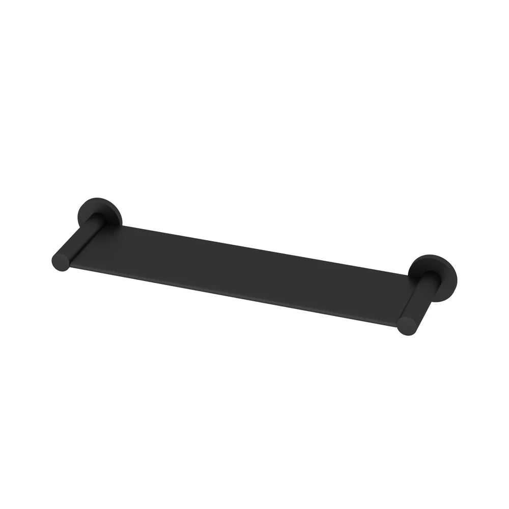 Amoza Shower Shelf in Matte Black finish - SKU AM-AC203MB - Modern wall mounted shower caddy
