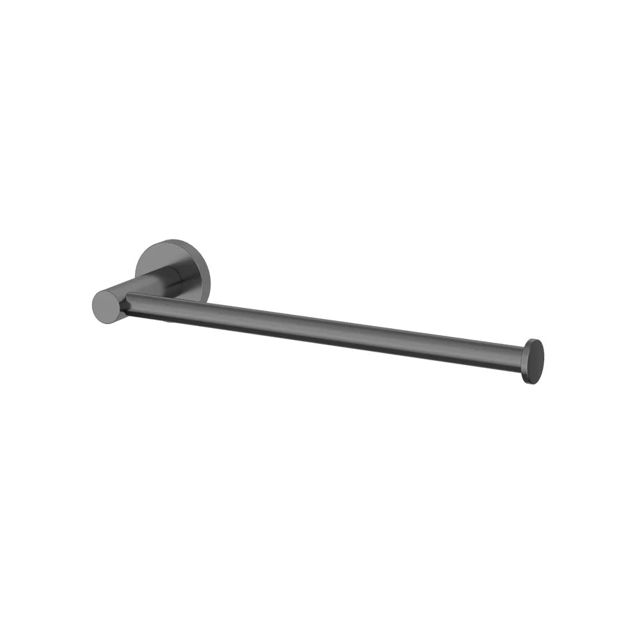 Amoza Towel Holder in Gunmetal finish - SKU AM-AC209GM - Minimalist wall mount hand towel ring
