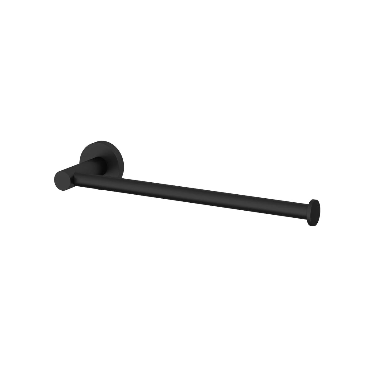 Amoza Towel Holder in Matte Black finish - SKU AM-AC209MB - Modern wall mounted hand towel holder