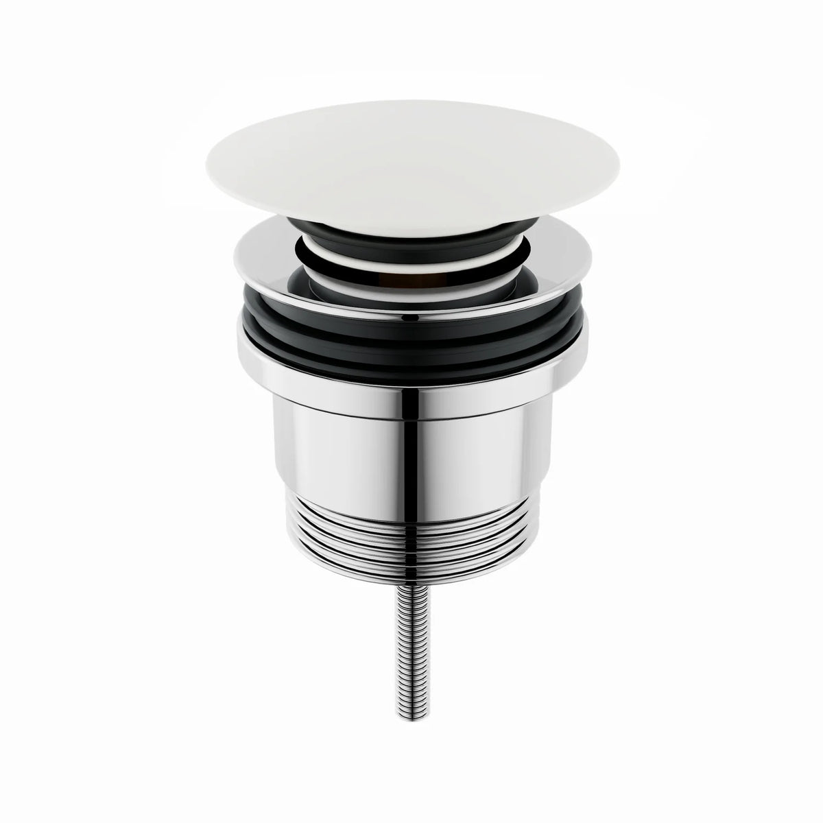 Amoza DN32/40 Universal Pop Up Waste in White - SKU W370WH - Brass basin waste