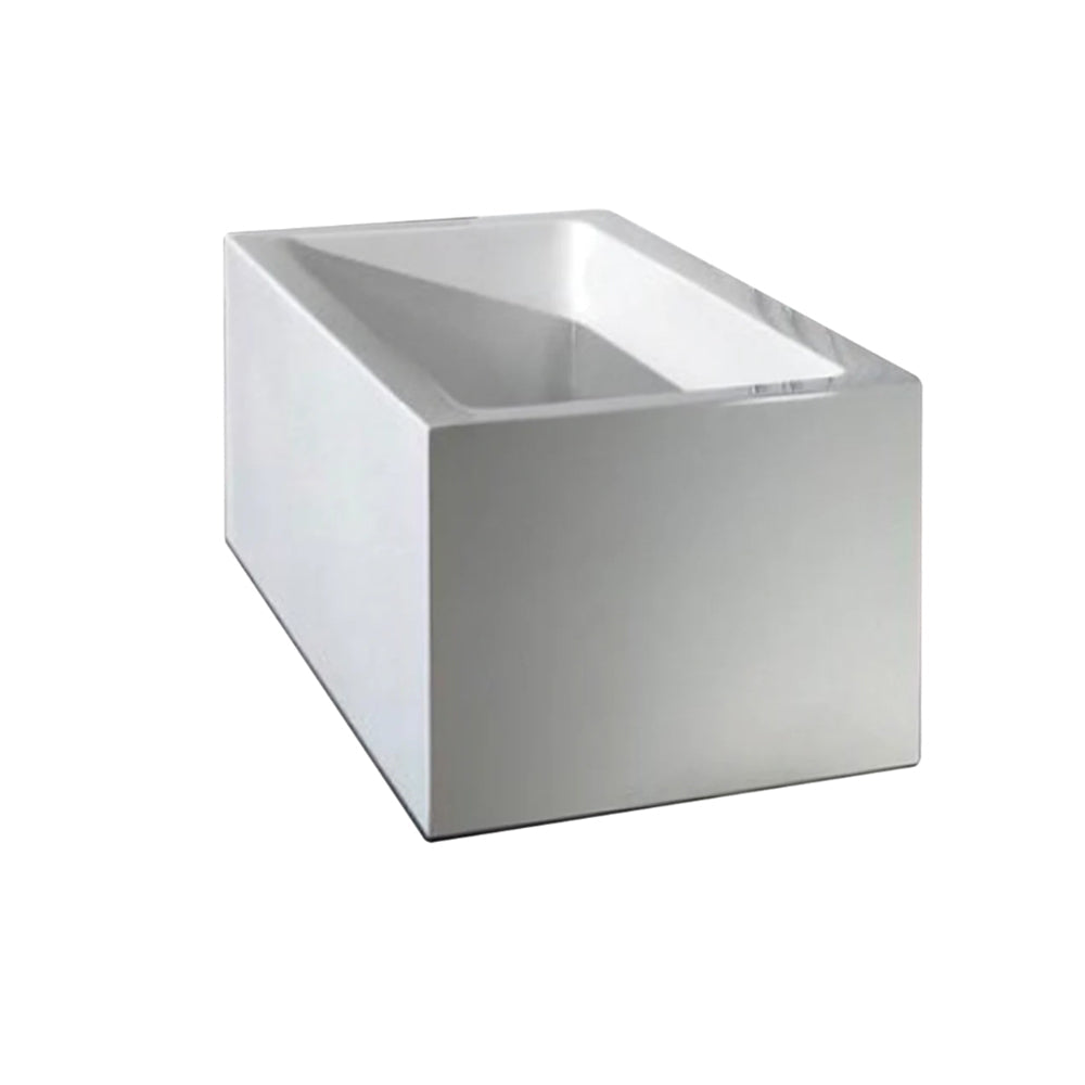 Broadway Ataud Gloss White Acrylic Free Standing Rectangle Bath –  (1520mm & 1700mm Available)