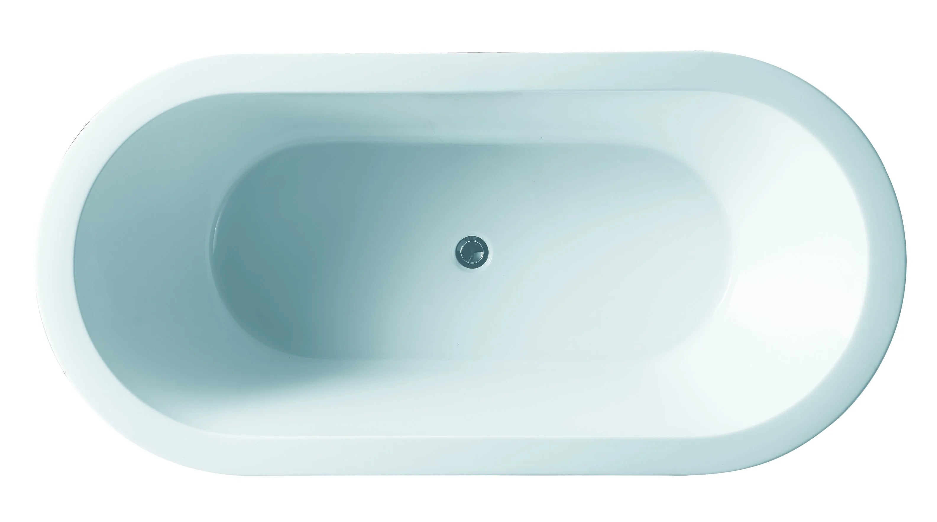 Broadway Florentine  Gloss White Drop-in Oval Bathtub (non-jetted version).