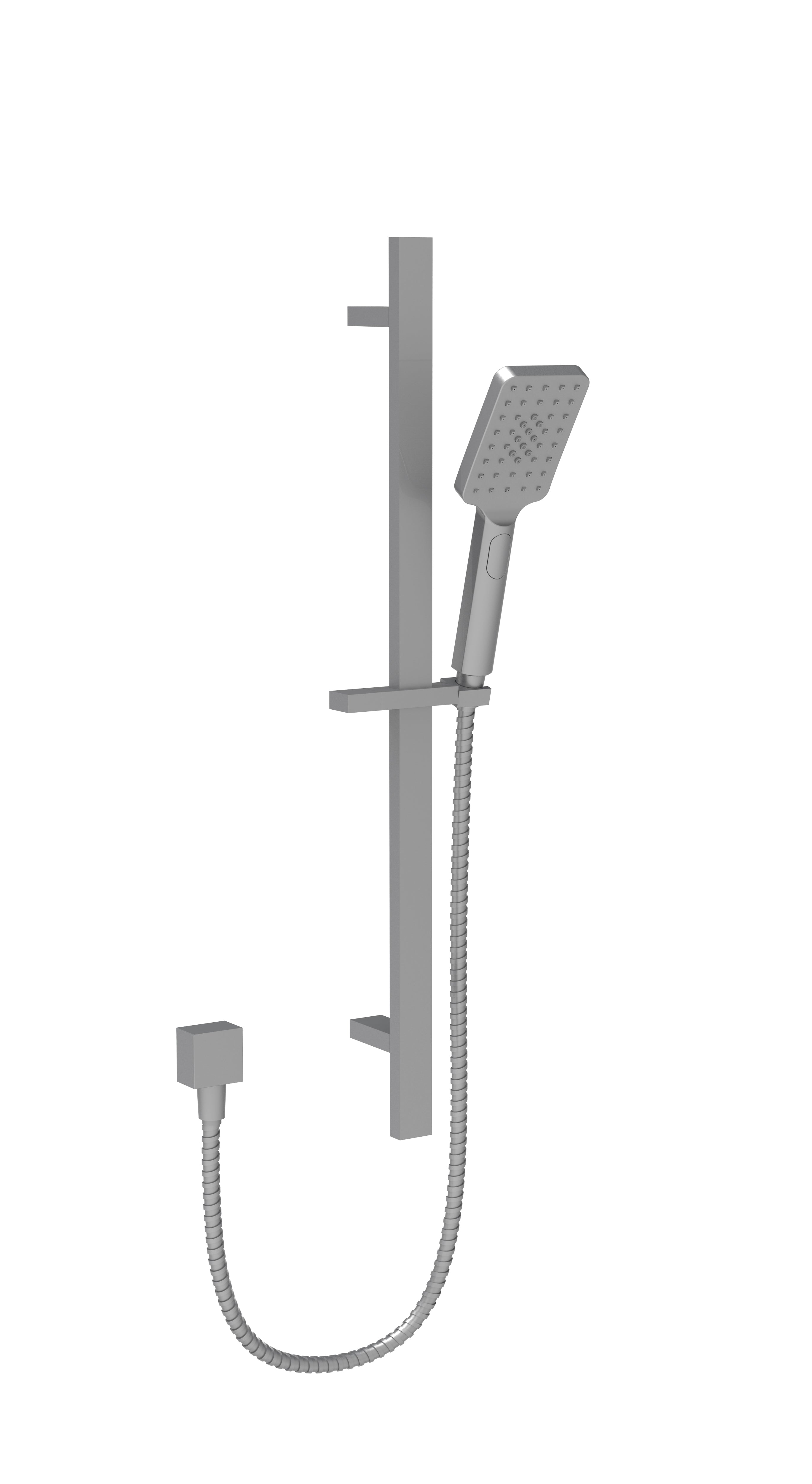 ACL Eden Square Sliding Rail Shower | Chrome, Brushed Nickel, Gun Metal, Matt Black, Brushed Gold