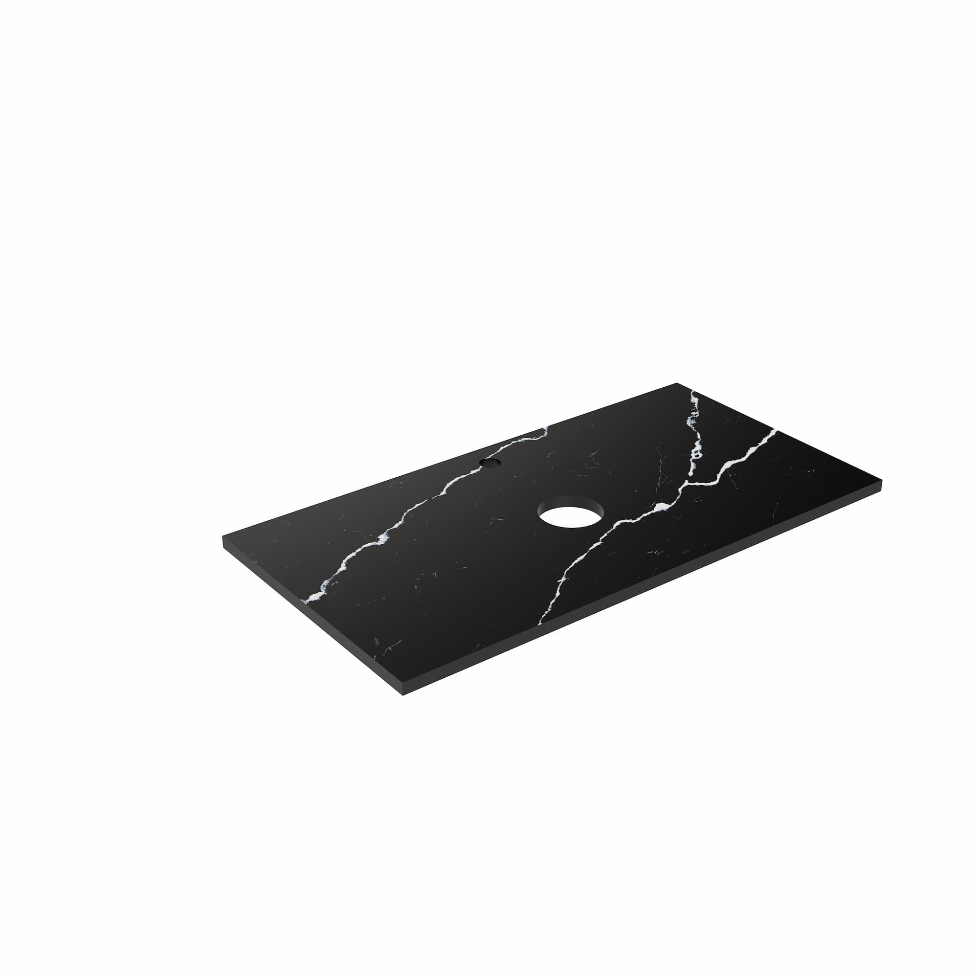 Calacatta Night WG485 Zero Silica Engineered Stone Top 900mm