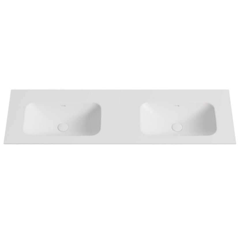 Lukka Chasey Solid Surface Undermount Vanity Top | 600mm-1800mm | Matt White / Matt Black