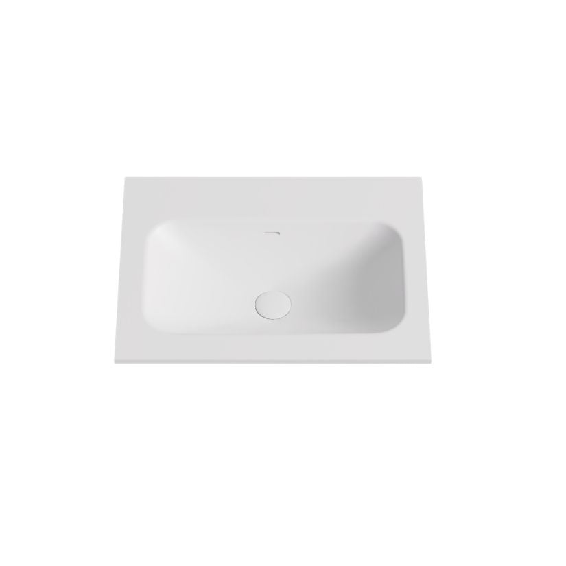 Lukka Chasey Solid Surface Undermount Vanity Top | 600mm-1800mm | Matt White / Matt Black