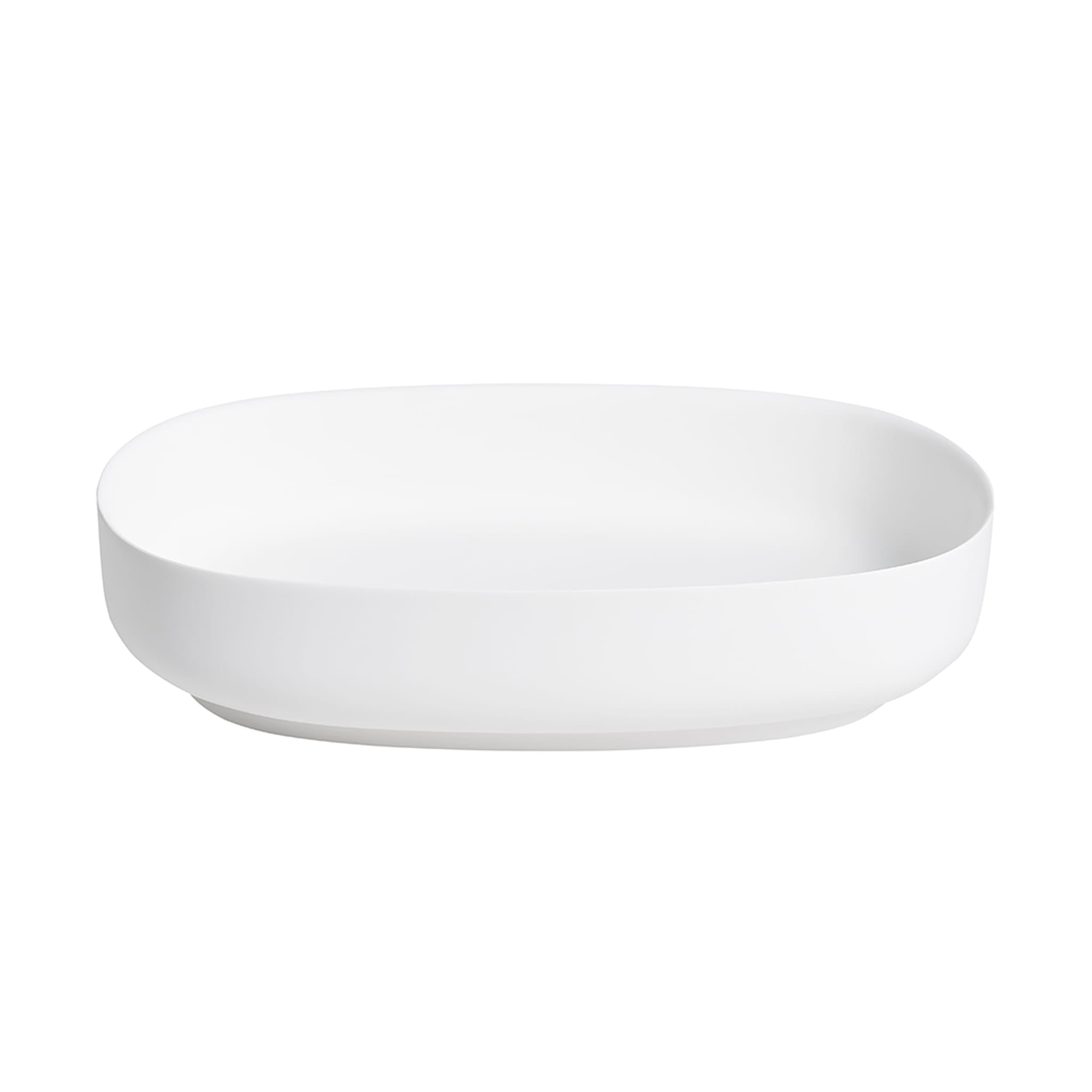 Ellips Solid Surface Above Counter Basin in Matte White finish