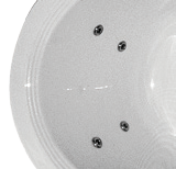 Interior view of the Estella spa bath highlighting the powerful hydrotherapy jets and smooth acrylic finish.