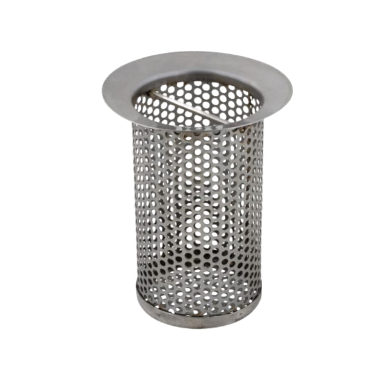 Stainless steel kitchen sink removable basket strainer with perforated design