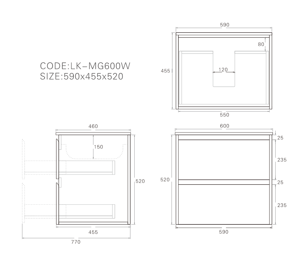 Lukka Gladstone Modern Wall Hung Plywood Mocha Oak Woodmatt Bathroom Vanity (600mm - 1500mm)