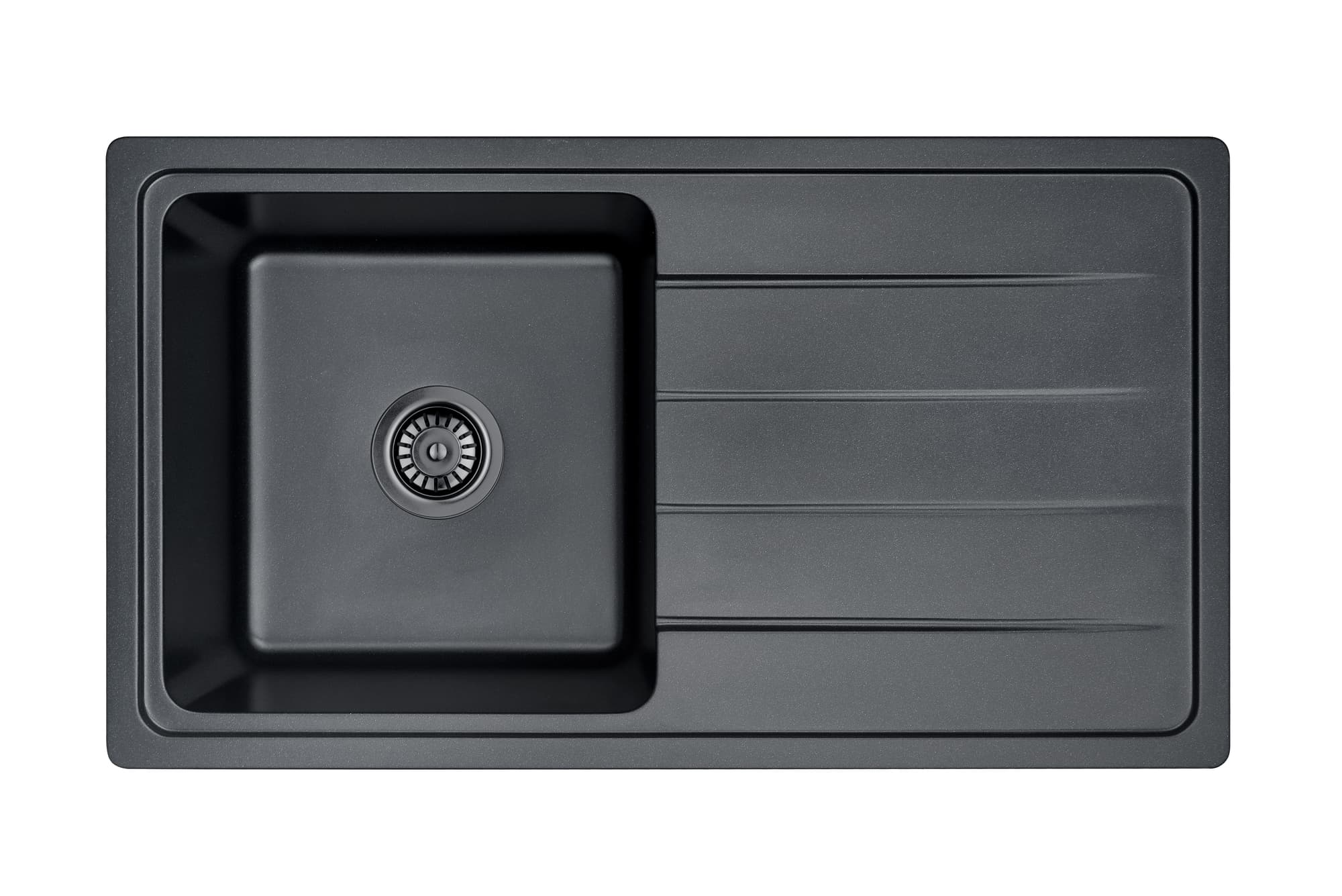 Granite Sink With Workstation 864mm Single Bowl Matte Black – durable composite kitchen sink