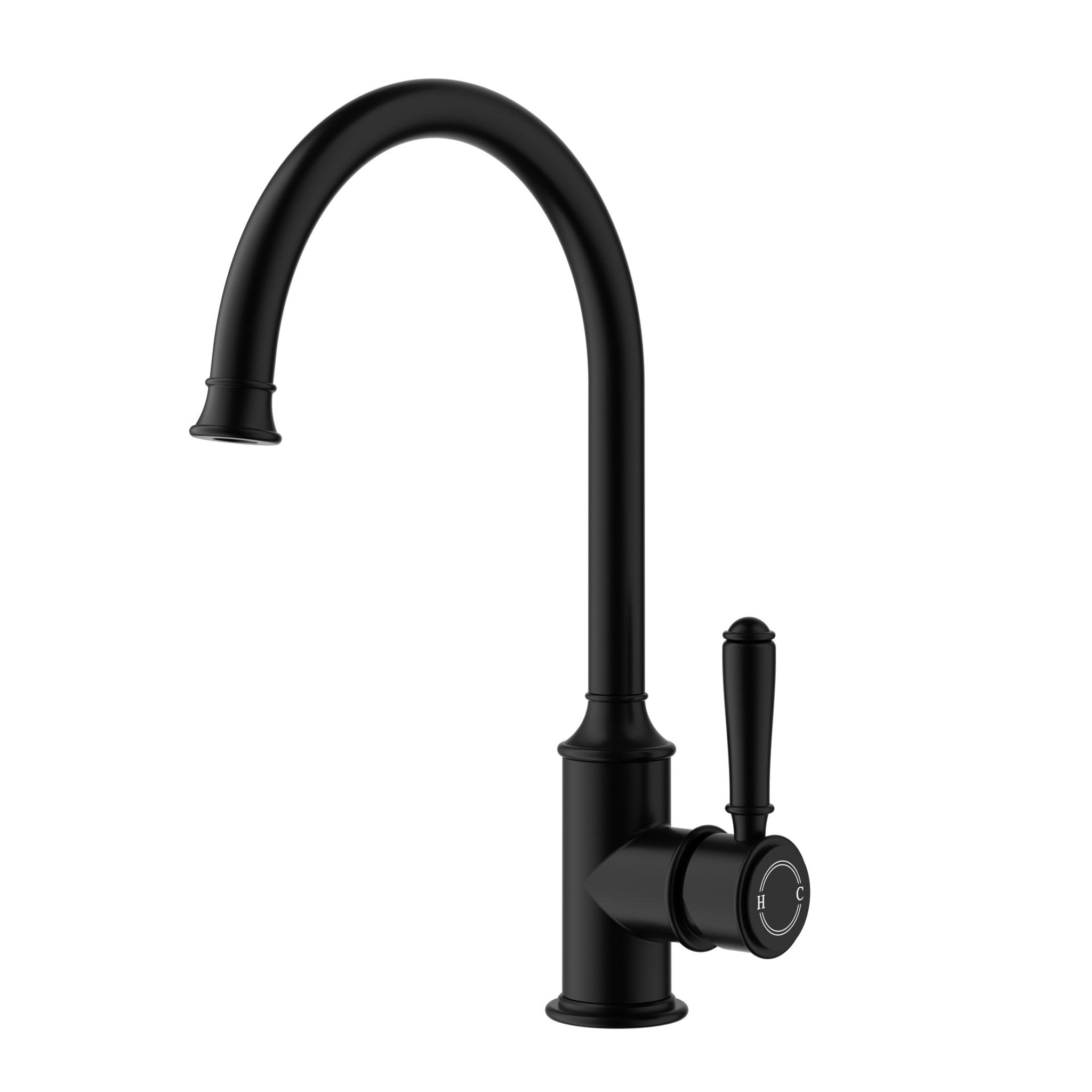 IKON CLASICO Gooseneck Sink Mixer | Chrome, Brushed Nickel, Matte Black, Brushed Gold