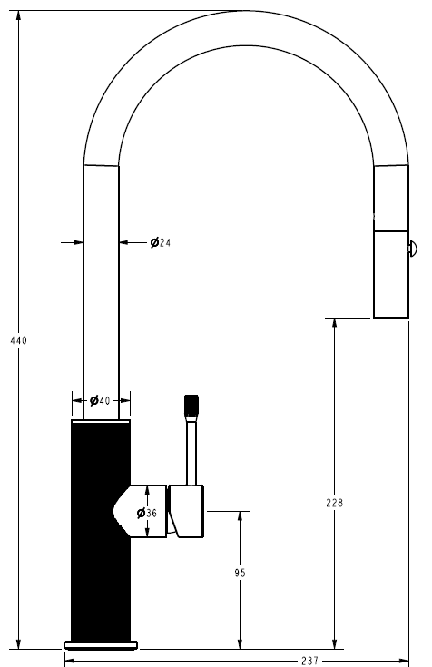 Infographic highlighting 5 Star WELS rating and WaterMark certification for Ikon Linie mixer