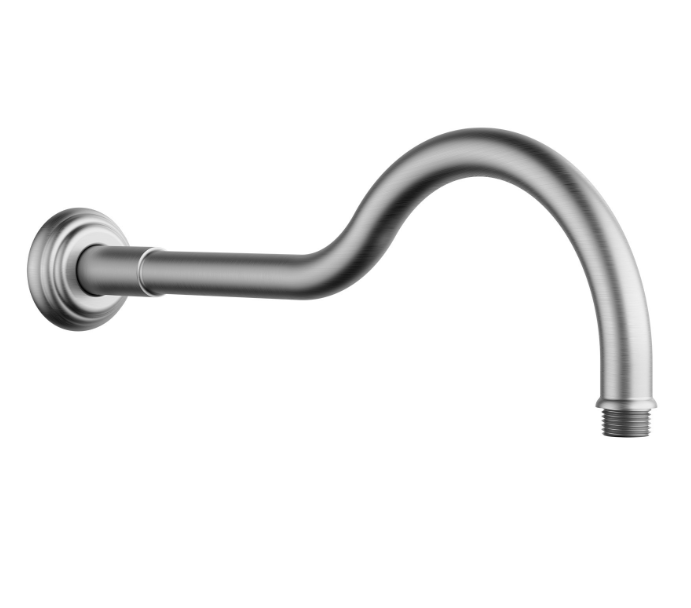 IKON Clasico Shower Arm Horizontal 400mm | Chrome, Brushed Nickel, Matt Black, Brushed Gold