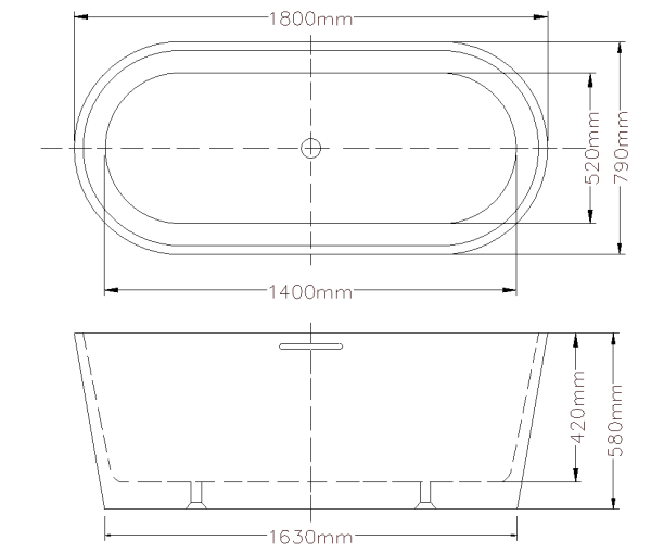 Lukka Agena acrylic bathtub product view 10