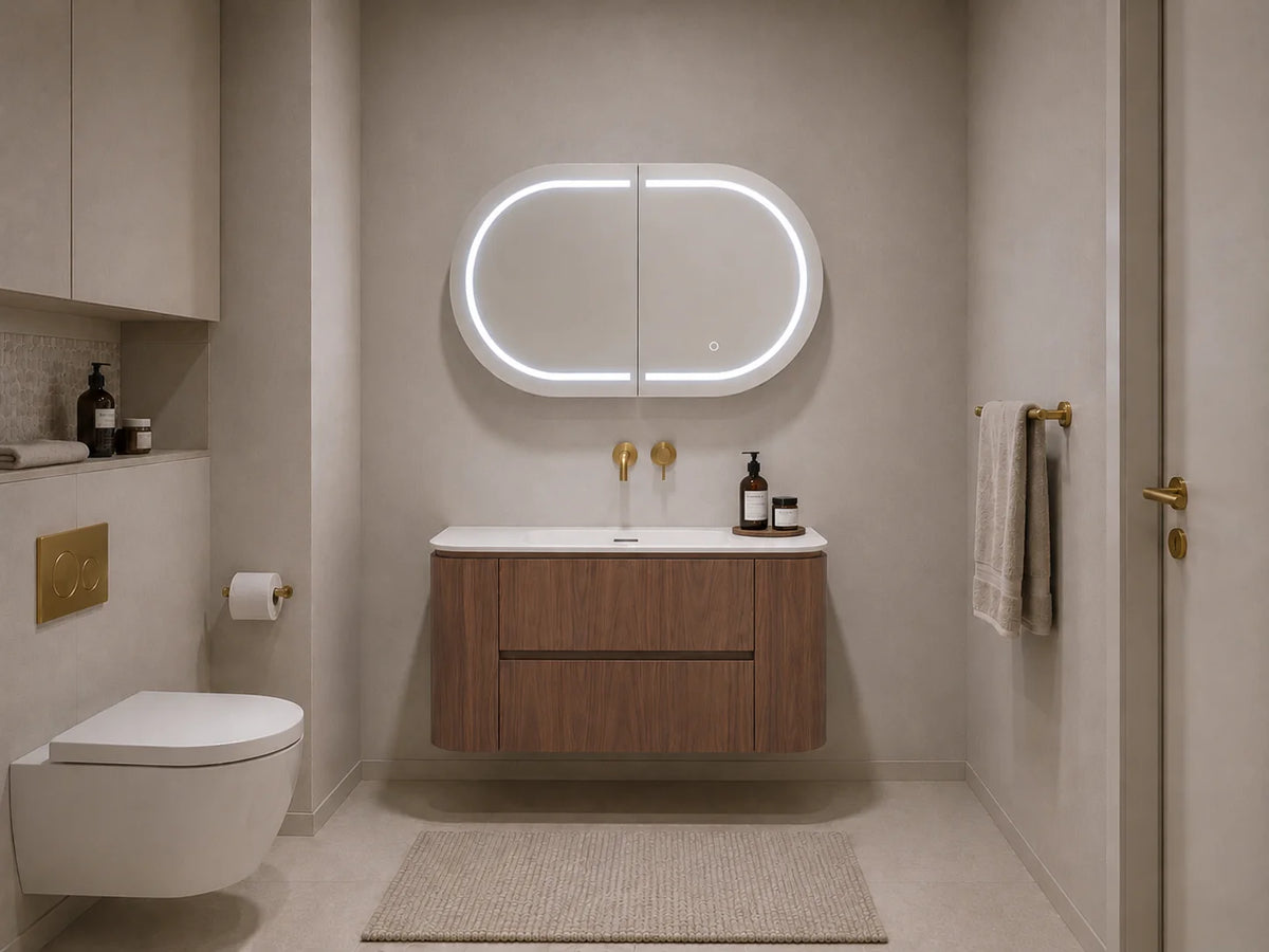 Lukka Allison 3-colour LED shaving cabinet product view 18
