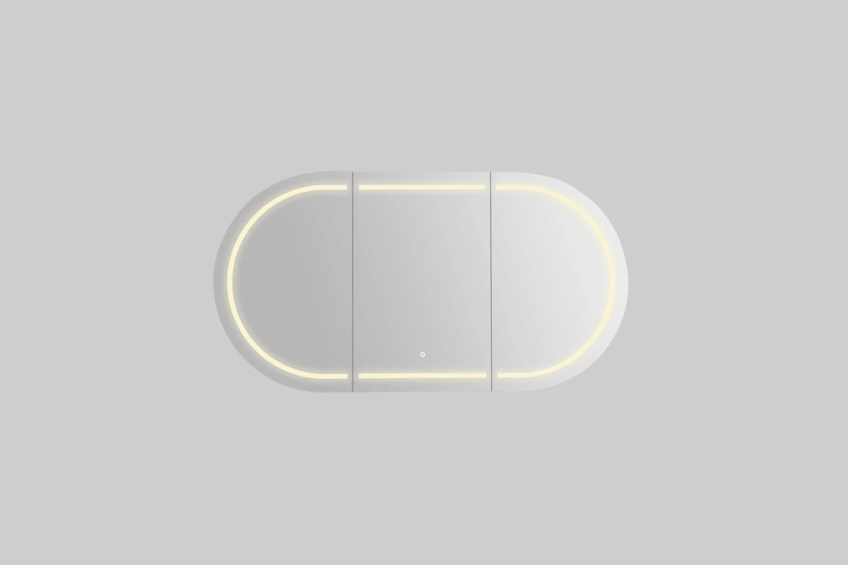 Lukka Allison 3-colour LED shaving cabinet product view 3