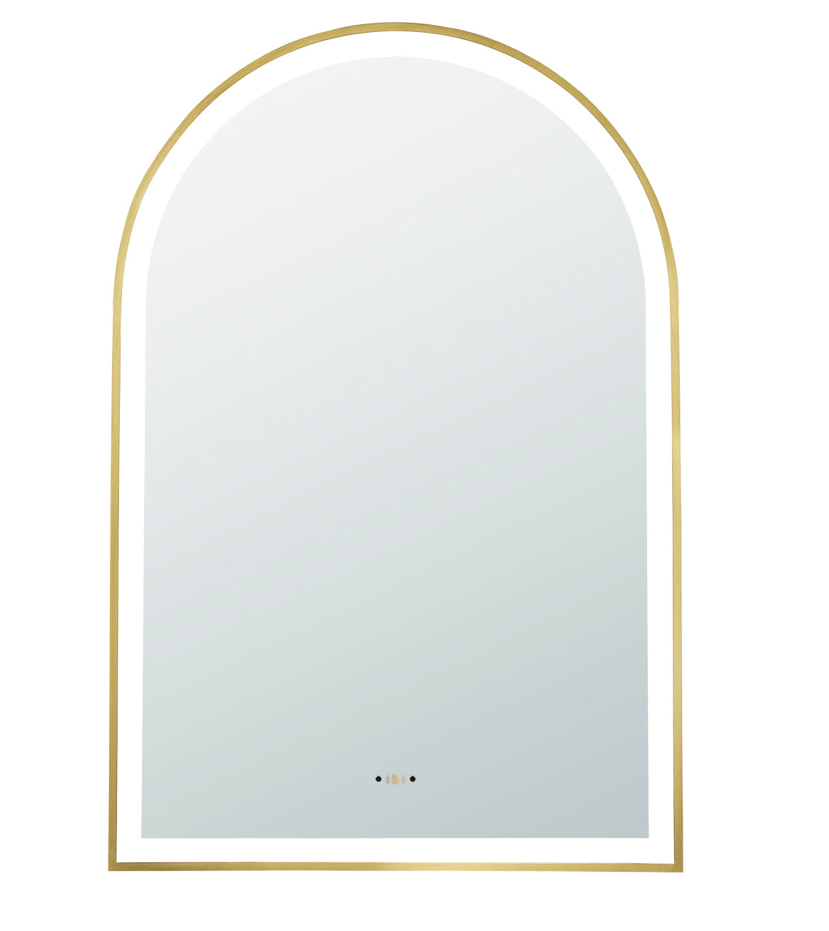 Lukka Arco framed LED arch bathroom mirror – product view