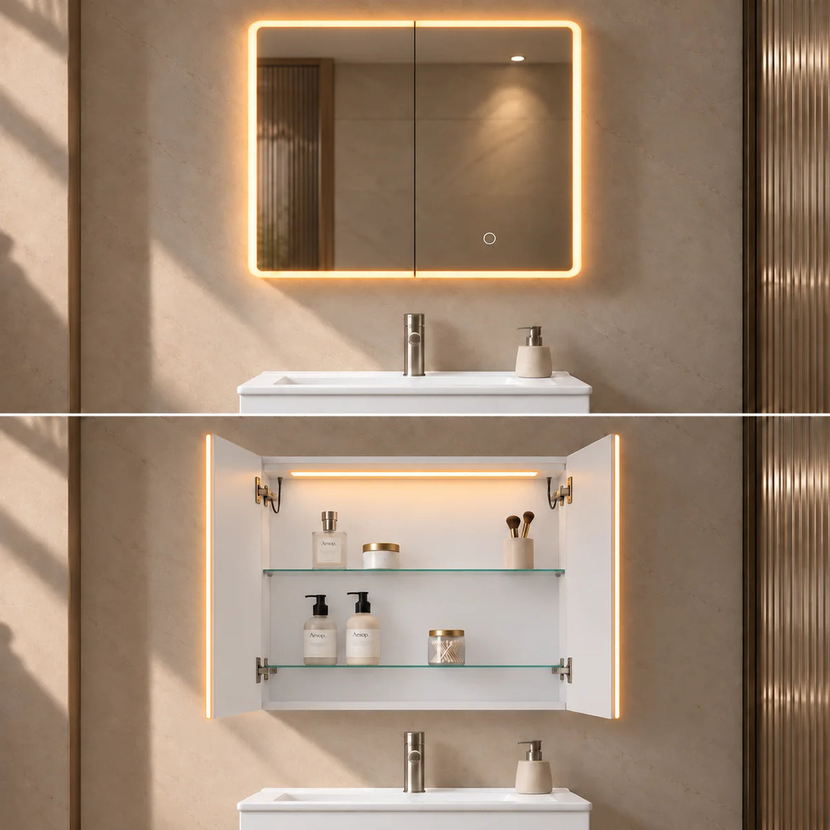 Lukka Avola LED mirror cabinet product view 10