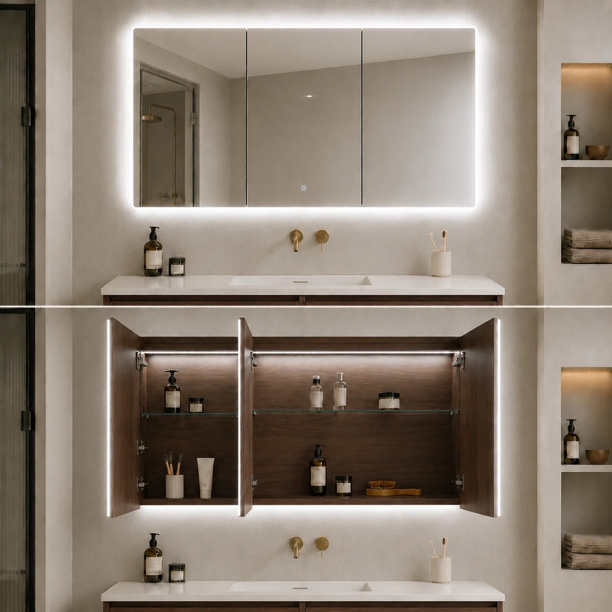 Lukka Avola LED mirror cabinet product view 24