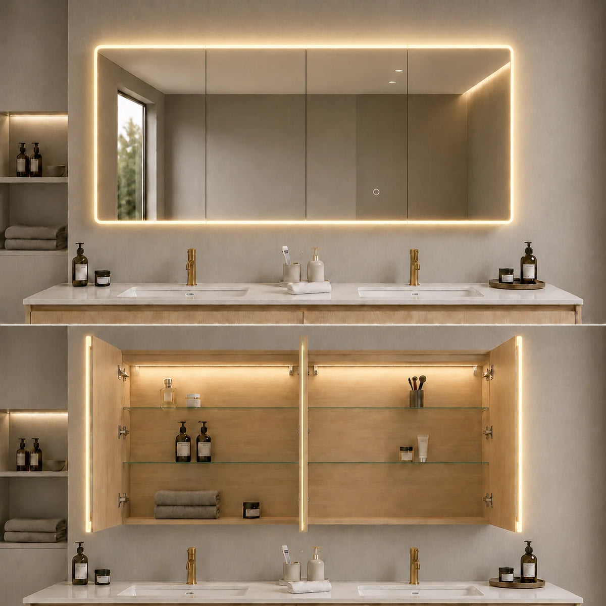 Lukka Avola LED mirror cabinet product view 33