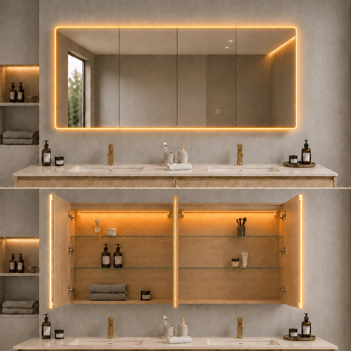 Lukka Avola LED mirror cabinet product view 34