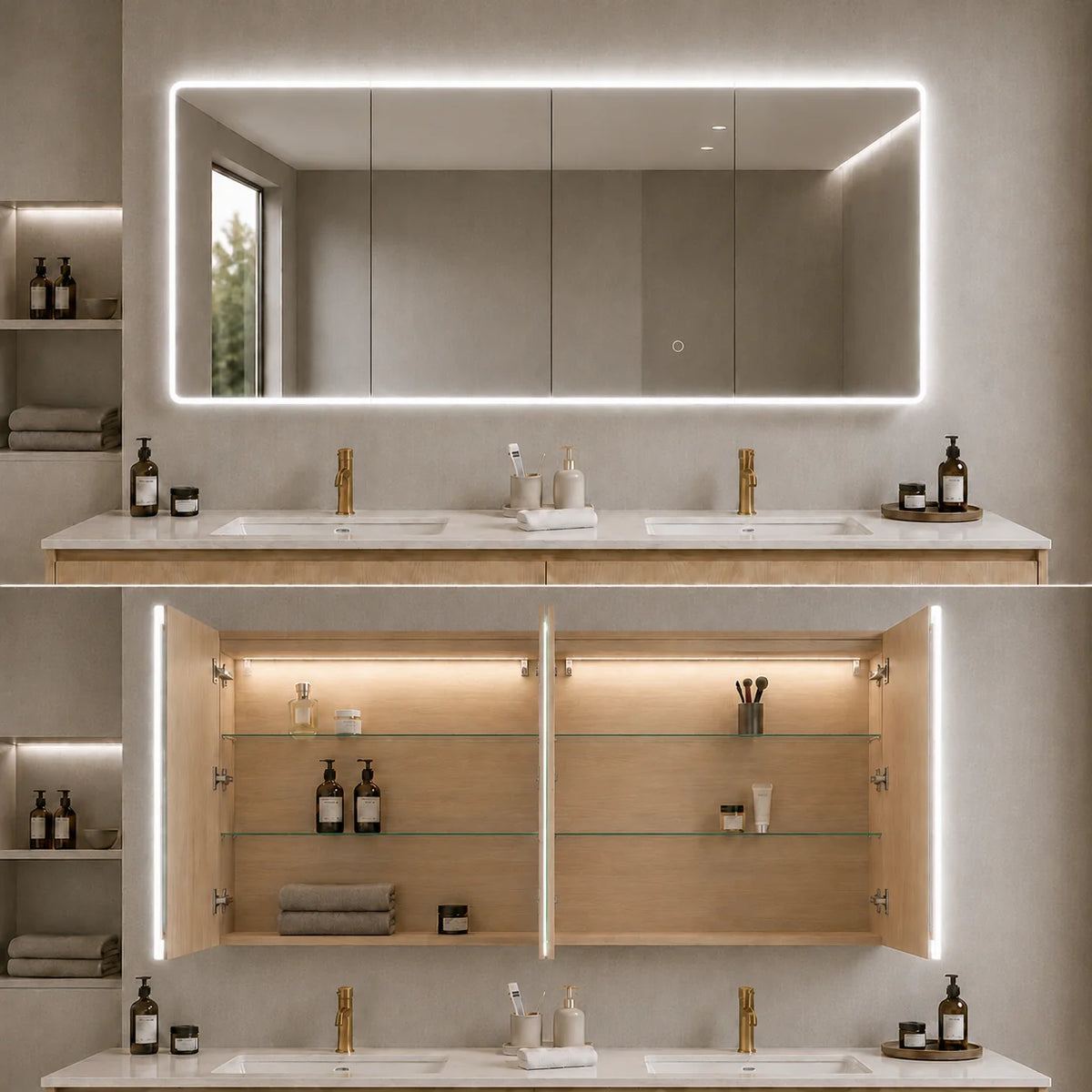 Lukka Avola LED mirror cabinet product view 35