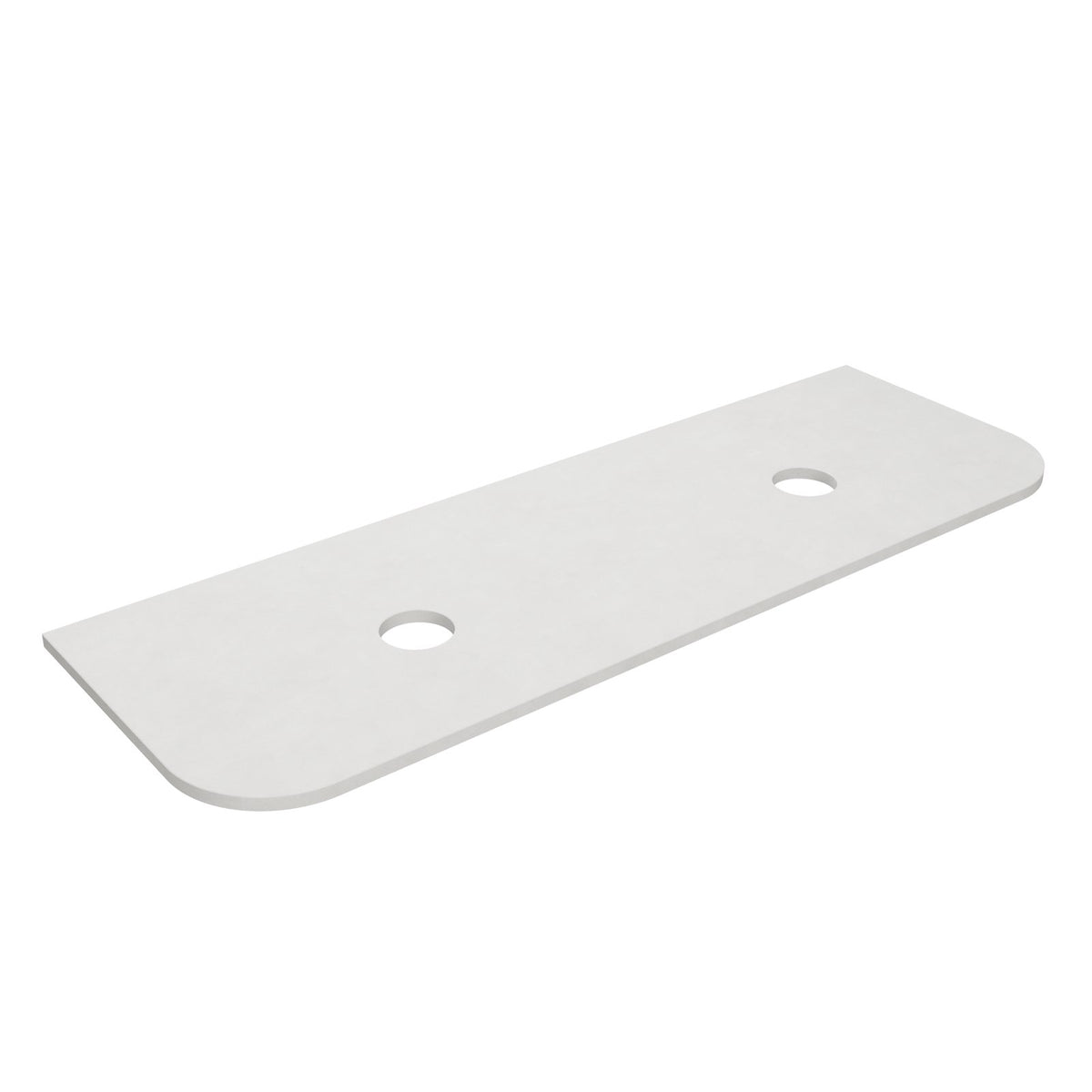 Lukka Blanco White WG034 curved zero silica stone vanity top