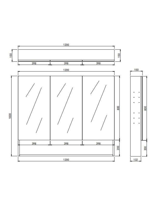 Lukka Clark plywood shaving cabinet dimension drawing 26
