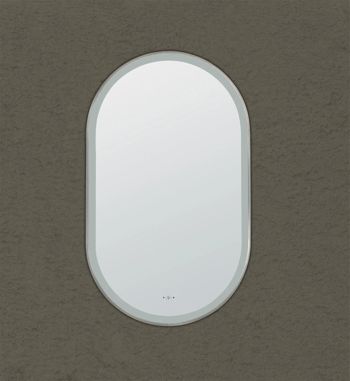 Lukka Ellips framed LED oval bathroom mirror – product view