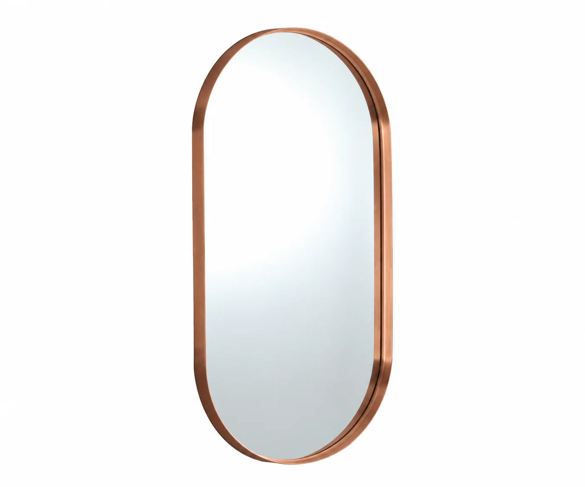Lukka Ellips framed oval bathroom mirror – LK FM4590 CP