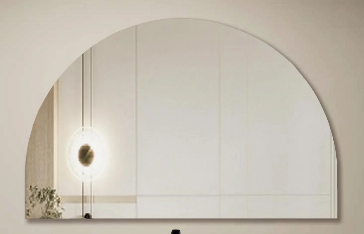 Lukka half moon bathroom mirror 2