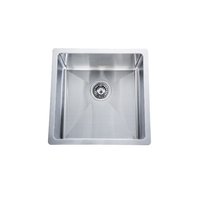 Kliff LK-SSK-40 handmade sink in classic Brushed Stainless Steel finish.