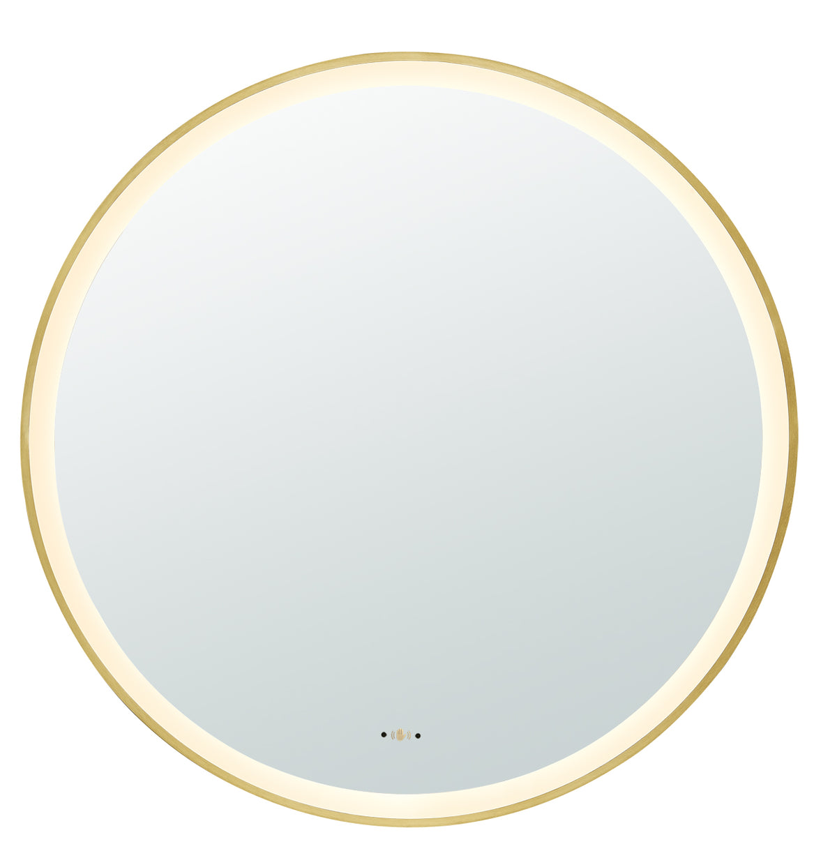 Lukka Orbis framed LED round bathroom mirror – product view