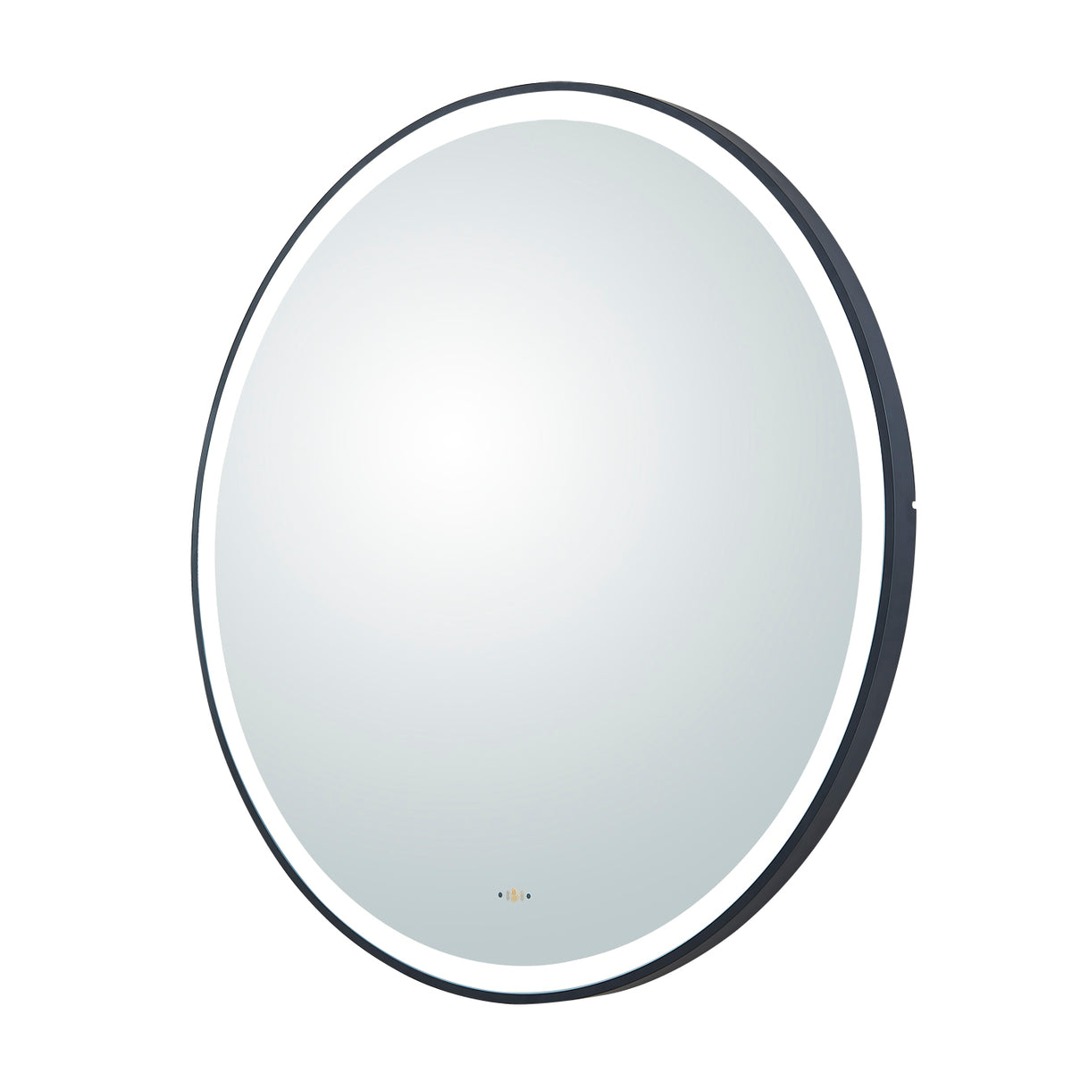 Lukka Orbis framed LED round bathroom mirror – product view