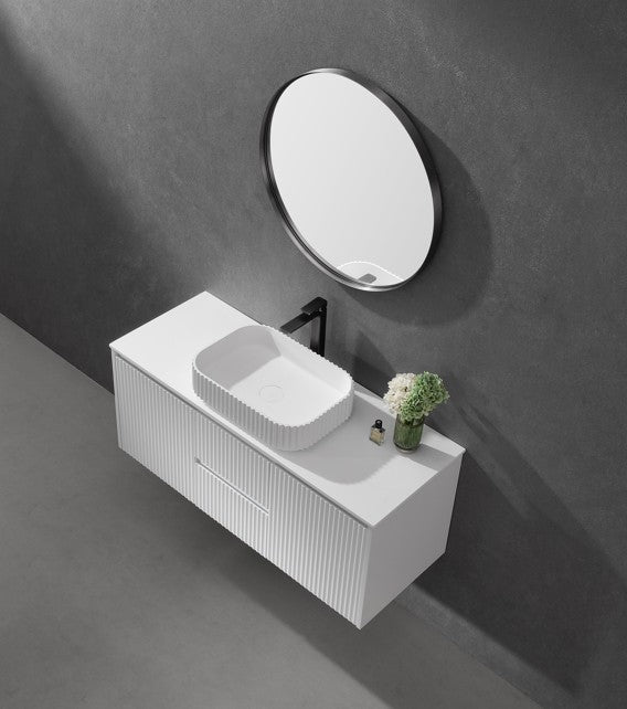 Lukka Orbis framed round bathroom mirror – FM MB