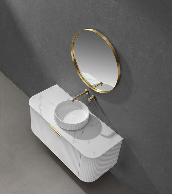 Lukka Orbis framed round bathroom mirror – FM BG 1